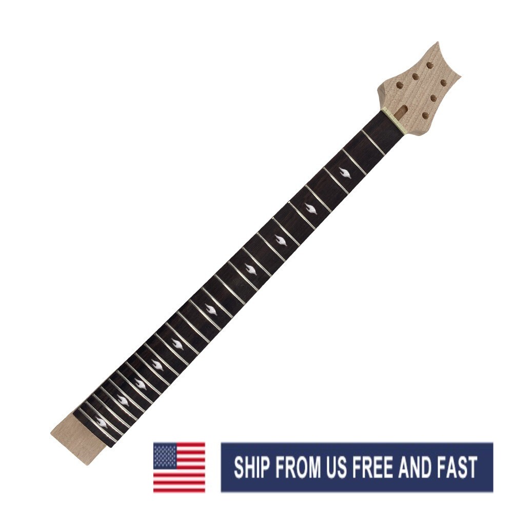 Electric Guitar Neck 24 fret 25.5inch Mahogany Rosewood Fretboard Unfinished