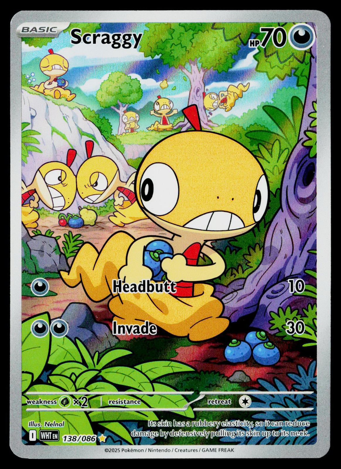 Scraggy Holofoil EN [WHT - 138/086] NM