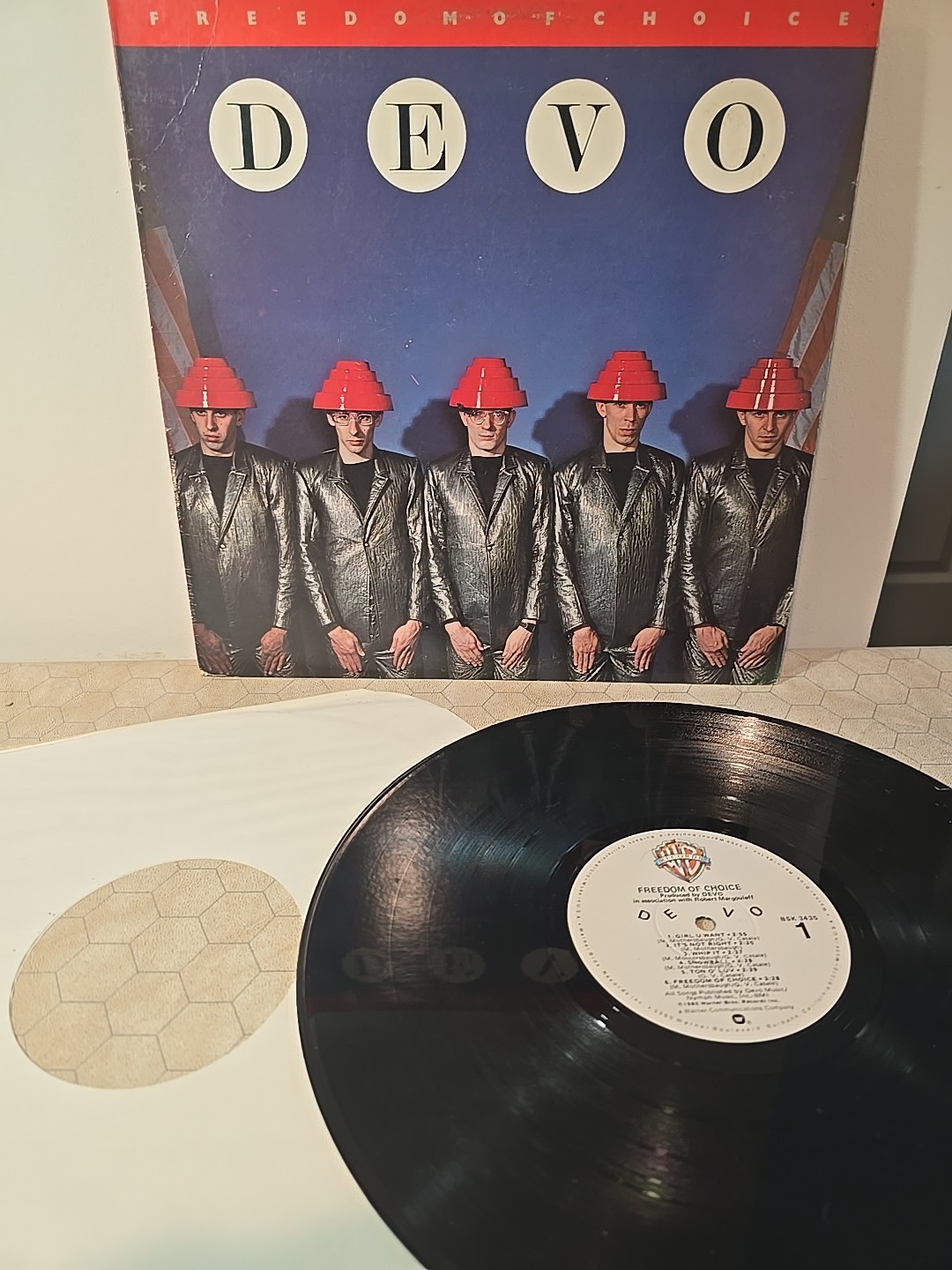 Devo Freedom Of Choice Vintage 1980 LP Vinyl Record Warner Bros. BSK 3435