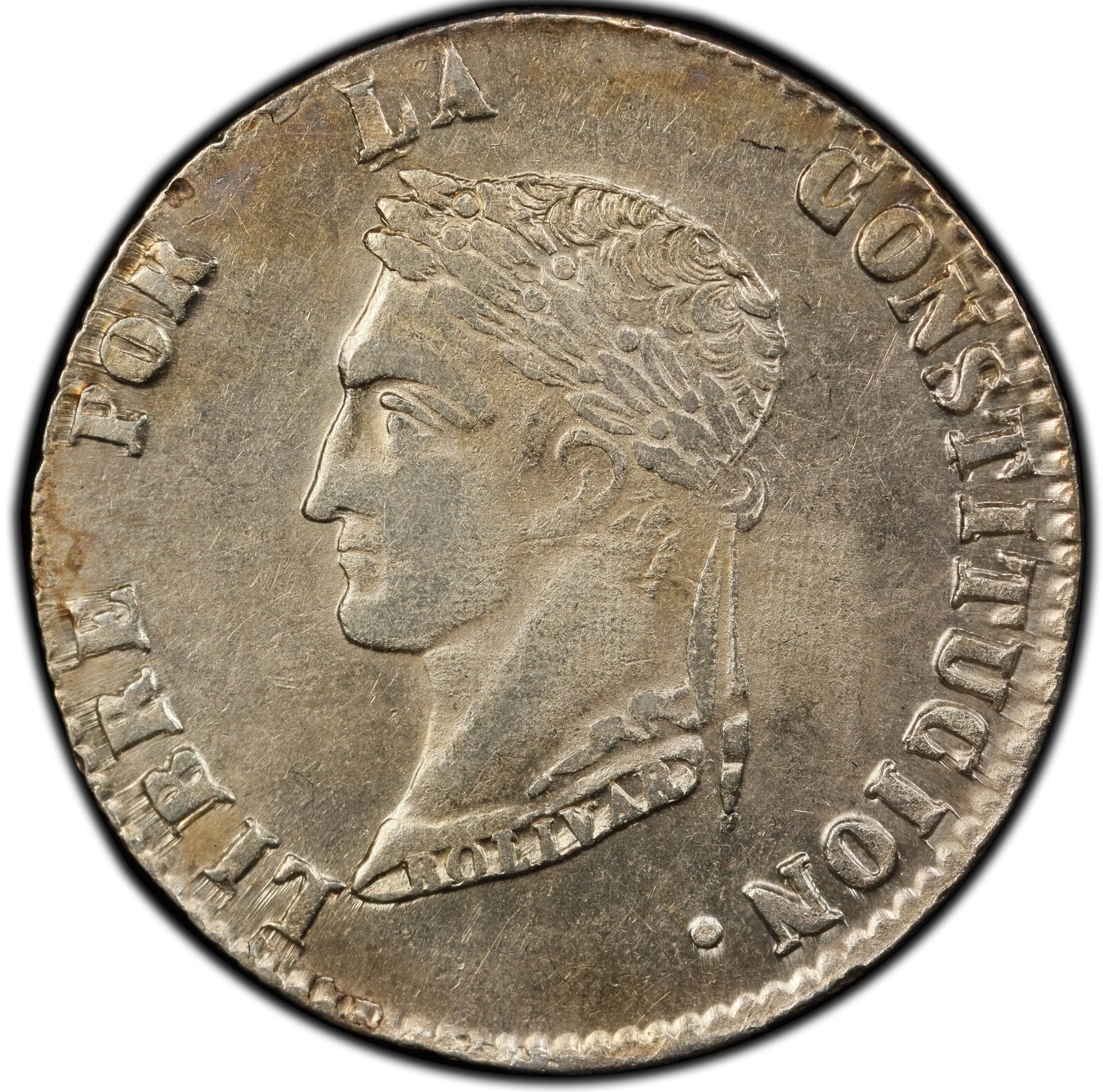 Bolivia: 1856-PTS FJ 4 Soles PCGS MS62 Republic Potosi Mint. Lustrous and Rare