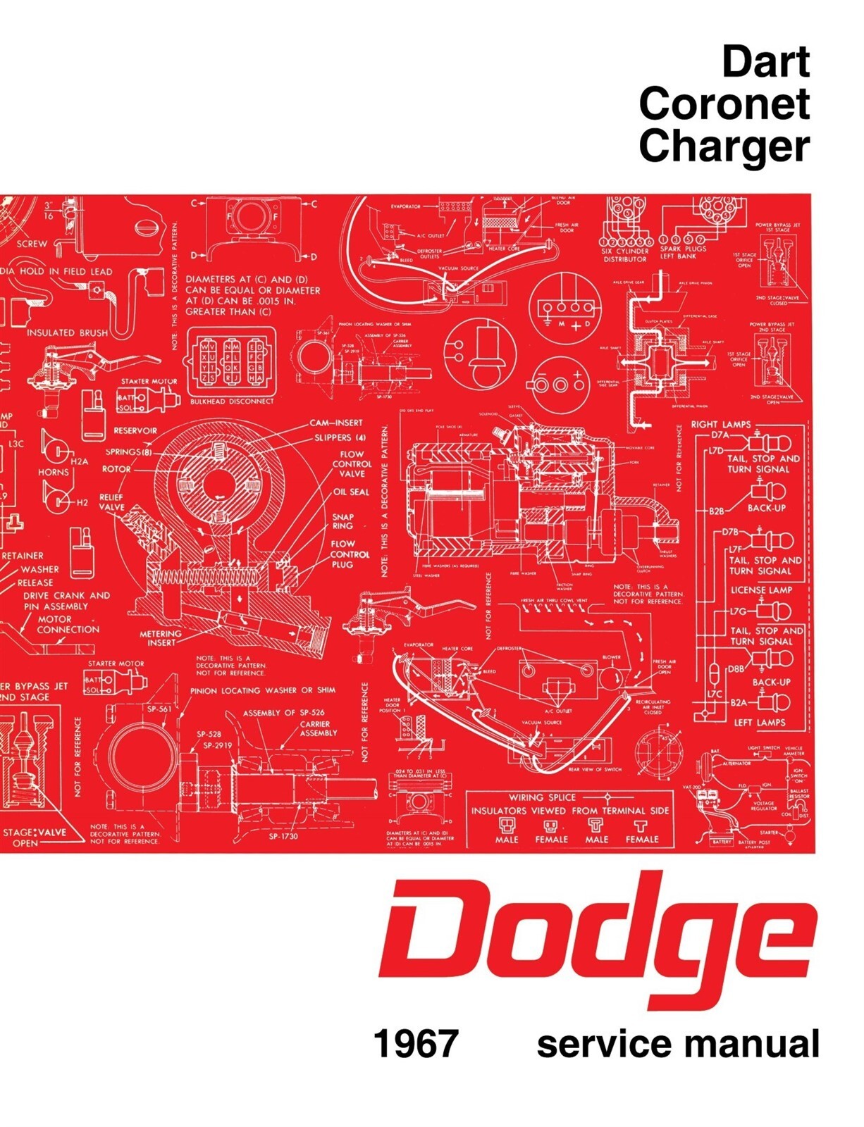 1967 Dodge Dart, Coronet, Charger Factory Service Manual