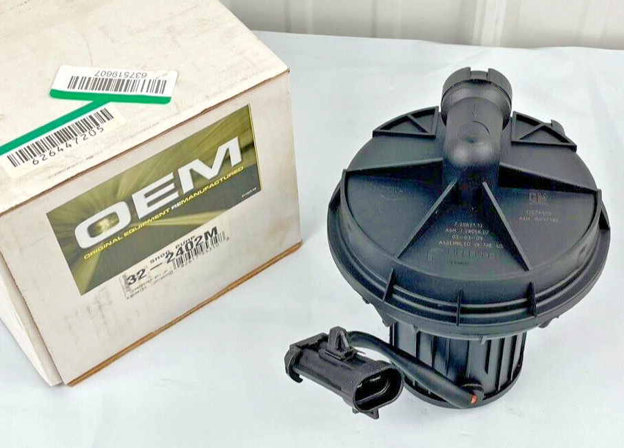 OEM 32-2402M Secondary Air Injection Smog Pump, Reman for GM models in chart