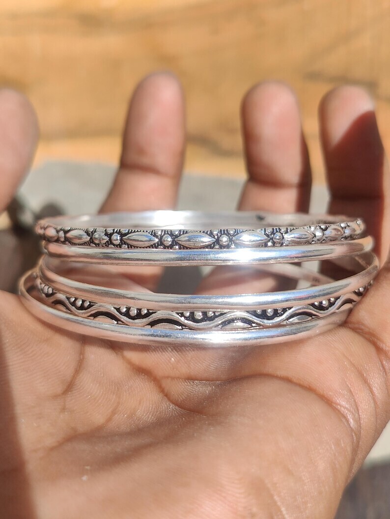 Elegant 925 Sterling Silver New Fashion Jewelry Unique Open Bracelet Bangle Cuff
