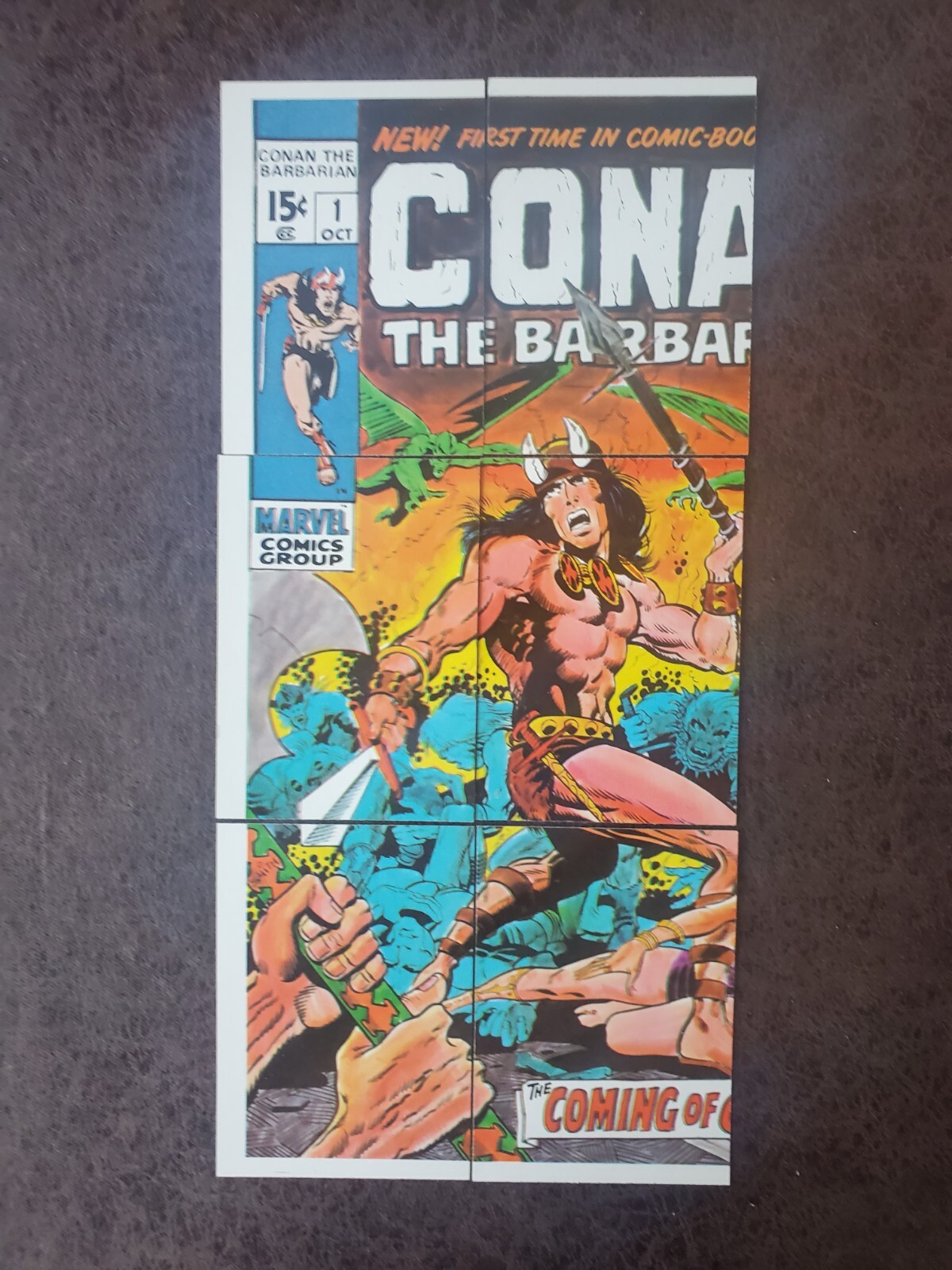 1976 Topps MARVEL Conan the Barbarian Puzzle (6 of 9) Cards Checklist Set