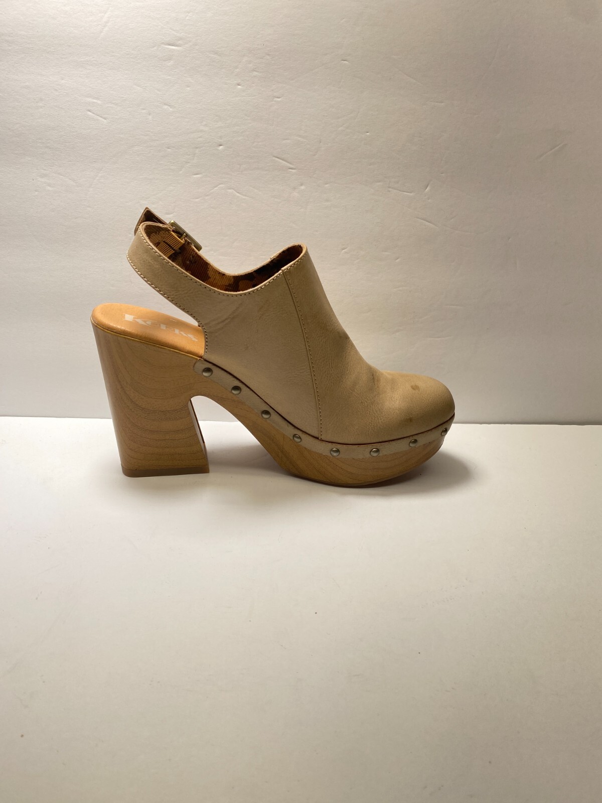 Kork-Ease Women\'s Nude Darby Heel Clog Sz 11 Kork-Ease Women\'s Nude Darby Heel Clog Sz 11