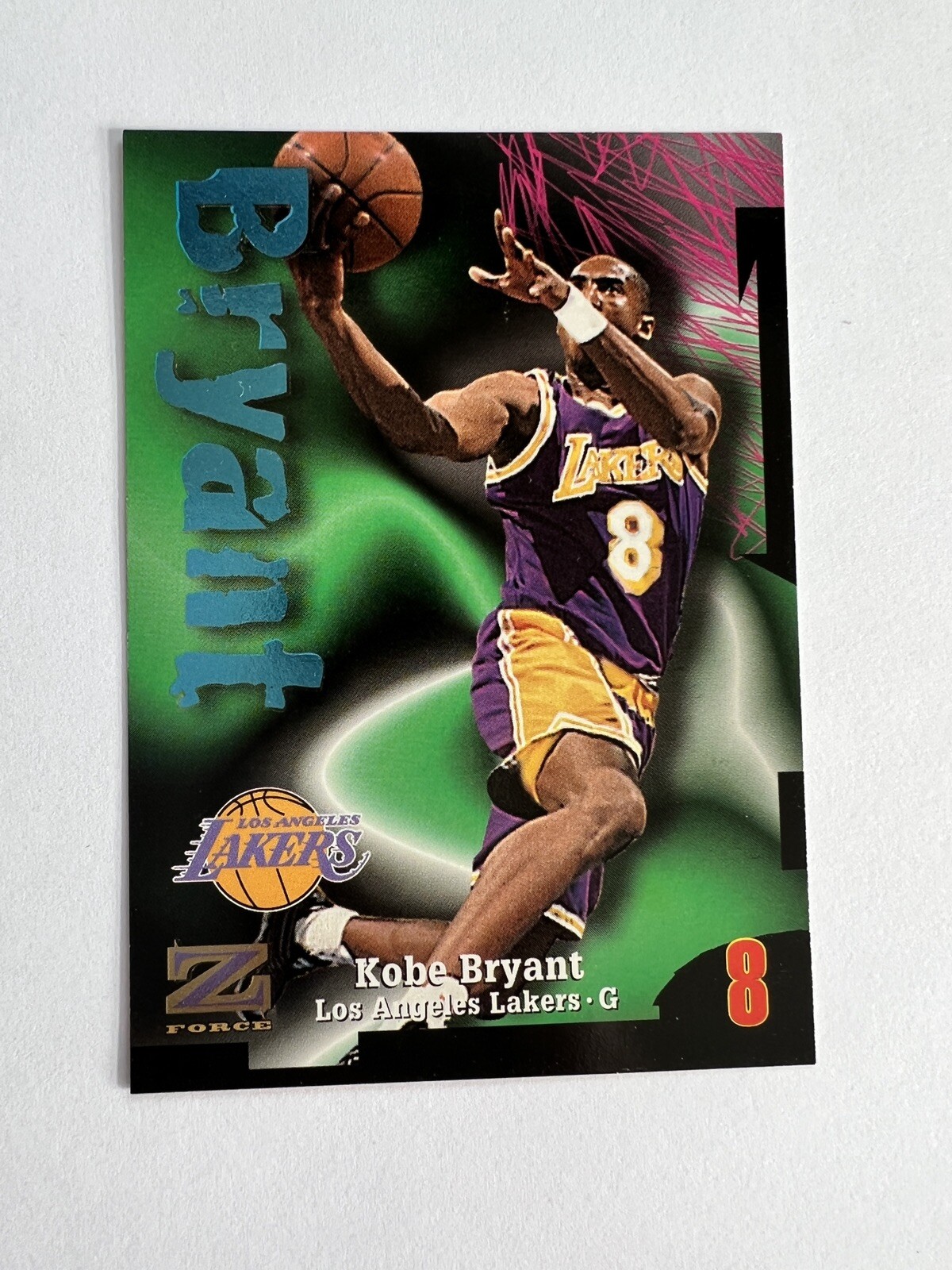 1997-1998 Skybox Z Force Basketball Kobe Bryant Card # 88. Mint