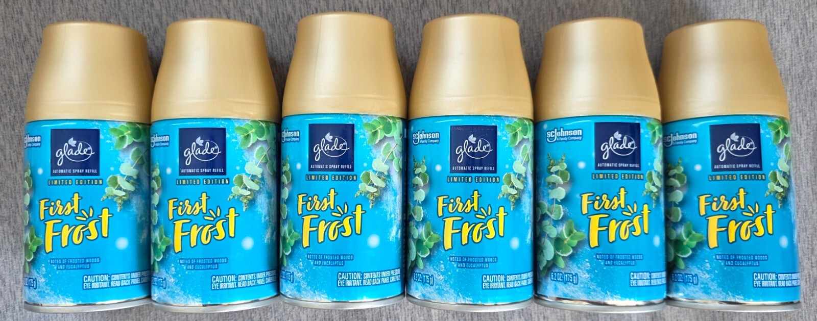6 Glade First Frost Automatic Air Freshener Limited Edition 6.2 oz