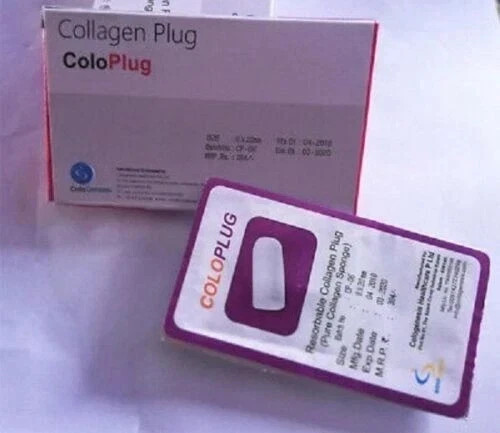 100 Pack of Colo Plug - Resorbable Collagen Plug 8x20mm.. USA TARIFF PAID 100 Pack of Colo Plug - Resorbable Collagen Plug 8x20mm.. USA TARIFF PAID