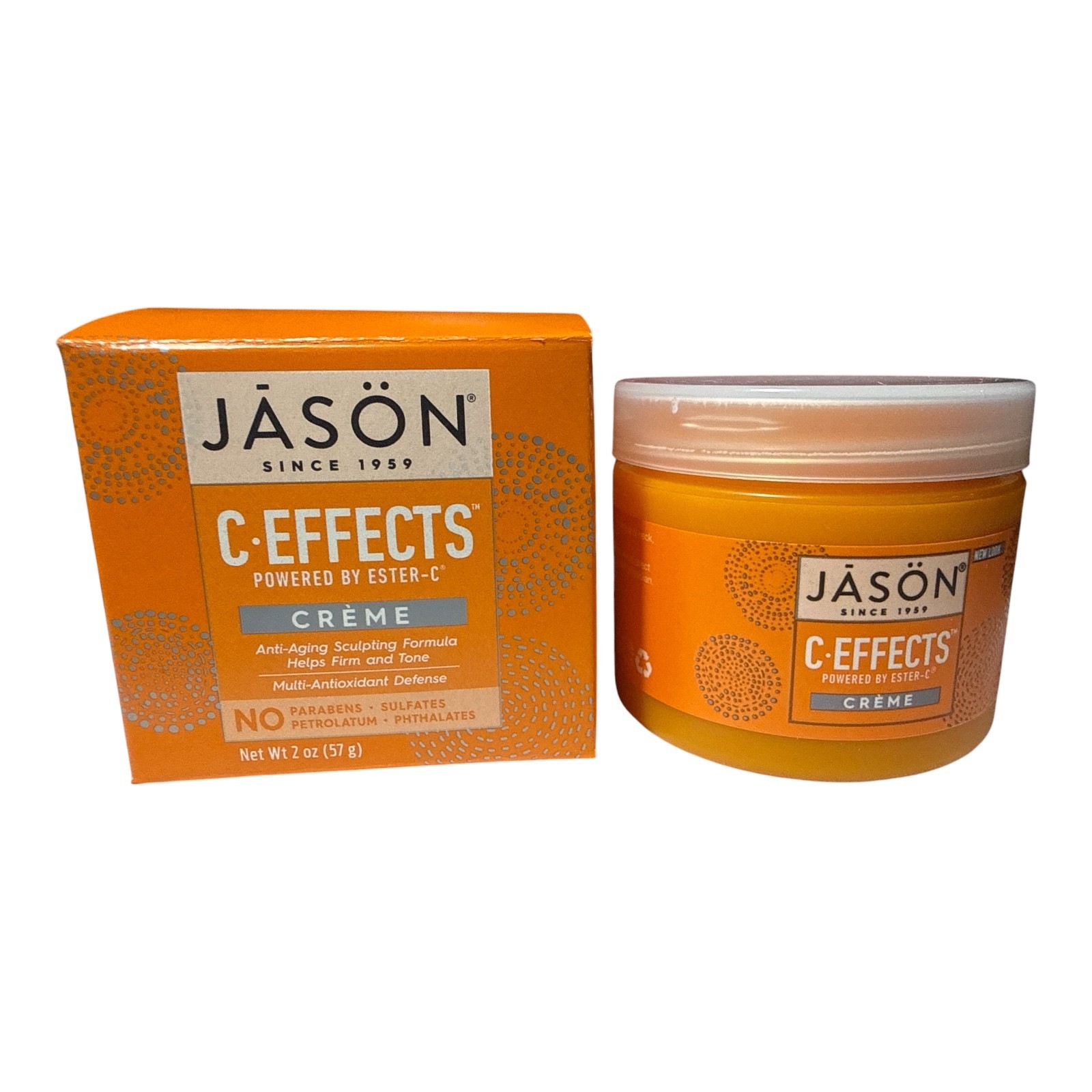 JASON C-Effects Vitamin C Creme Ester-C Cream Anti-Aging Sculpt 2 oz, New in Box