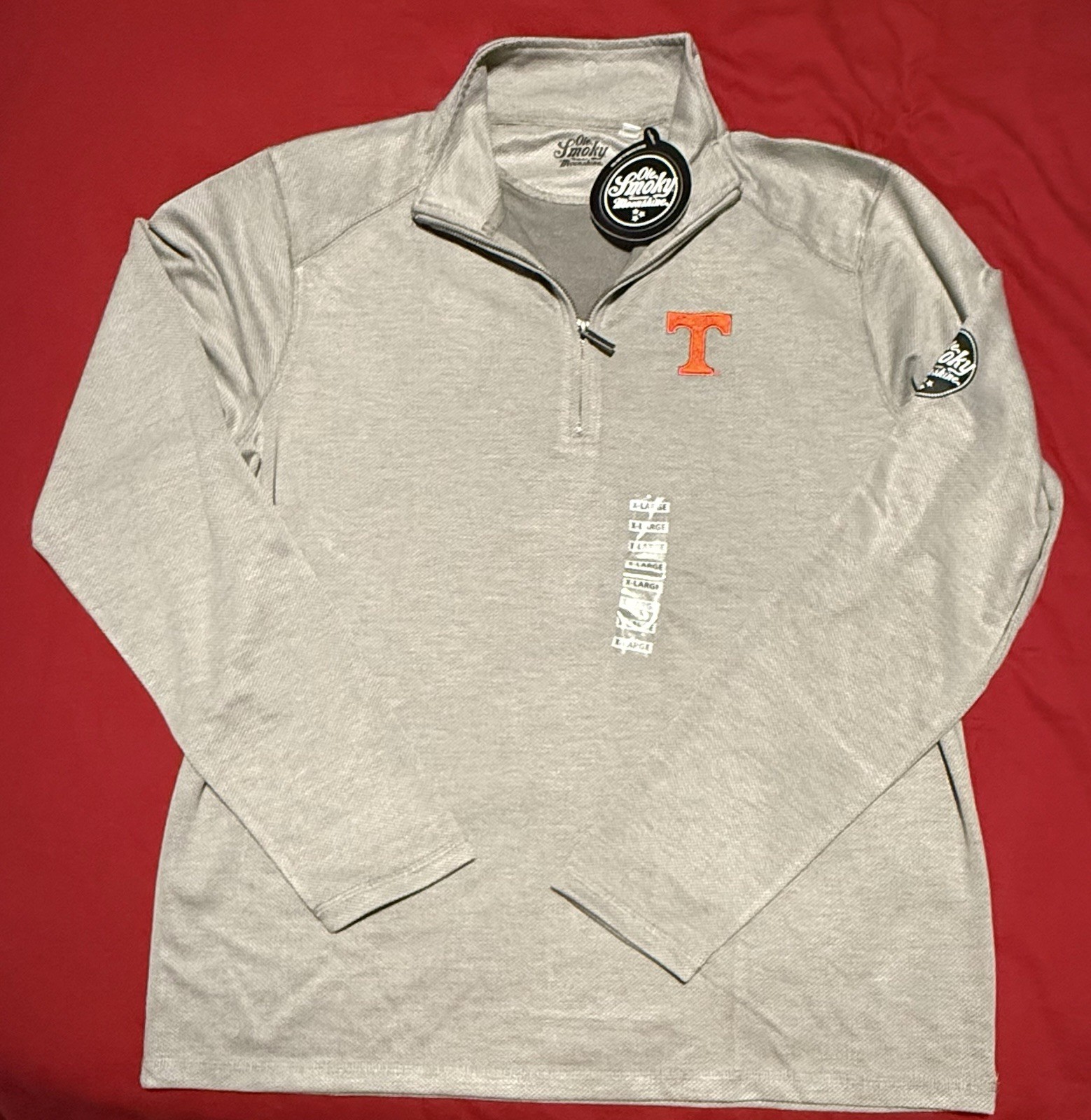 NWT Ole Smoky Moonshine x Tennessee Volunteers 1/4 Zip Pullover Men’s XL Grey