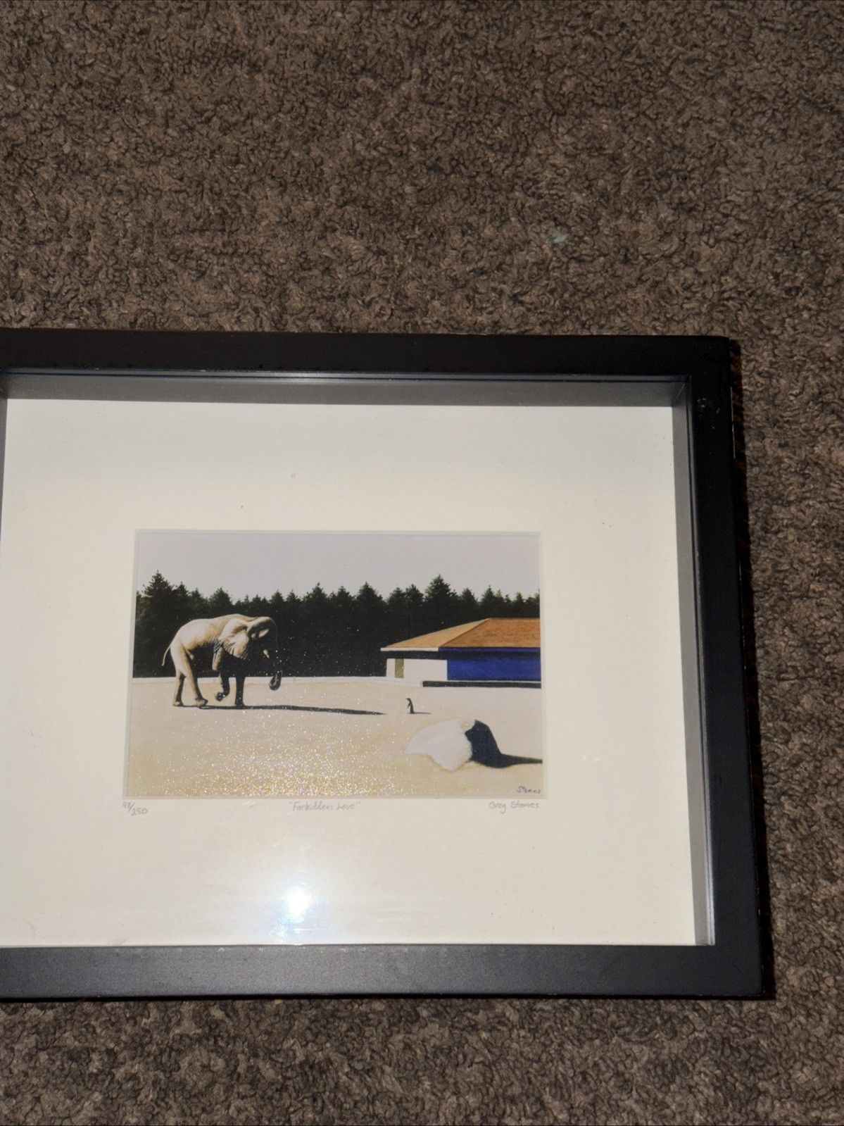 greg stones forbidden love Contemporary art print signed limited 48/200 Elephant greg stones forbidden love Contemporary art print signed limited 48/200 Elephant
