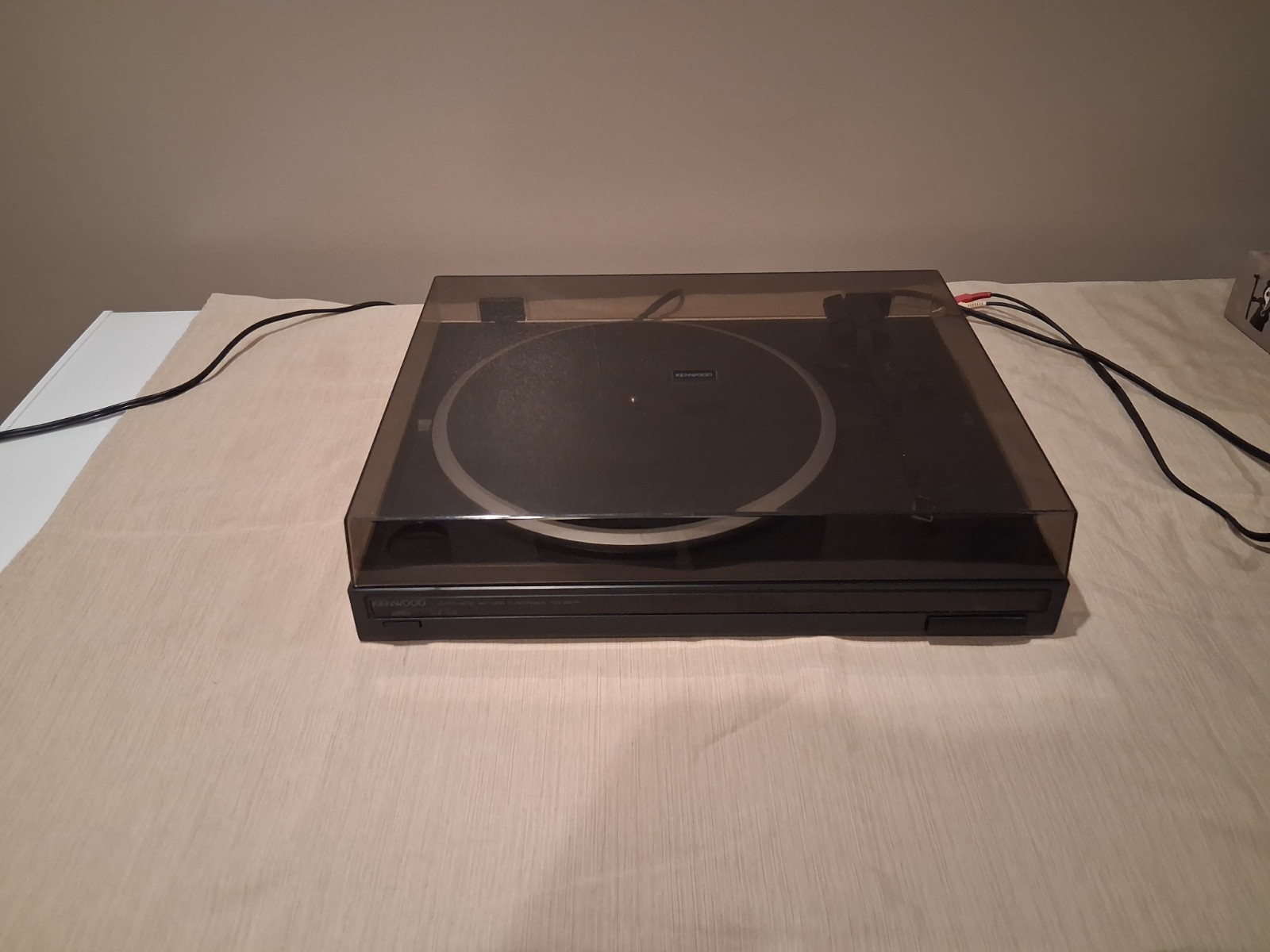 Kenwood KD-291R Belt Drive Semi-Automatic Turntable Tested Vintage Made In Korea