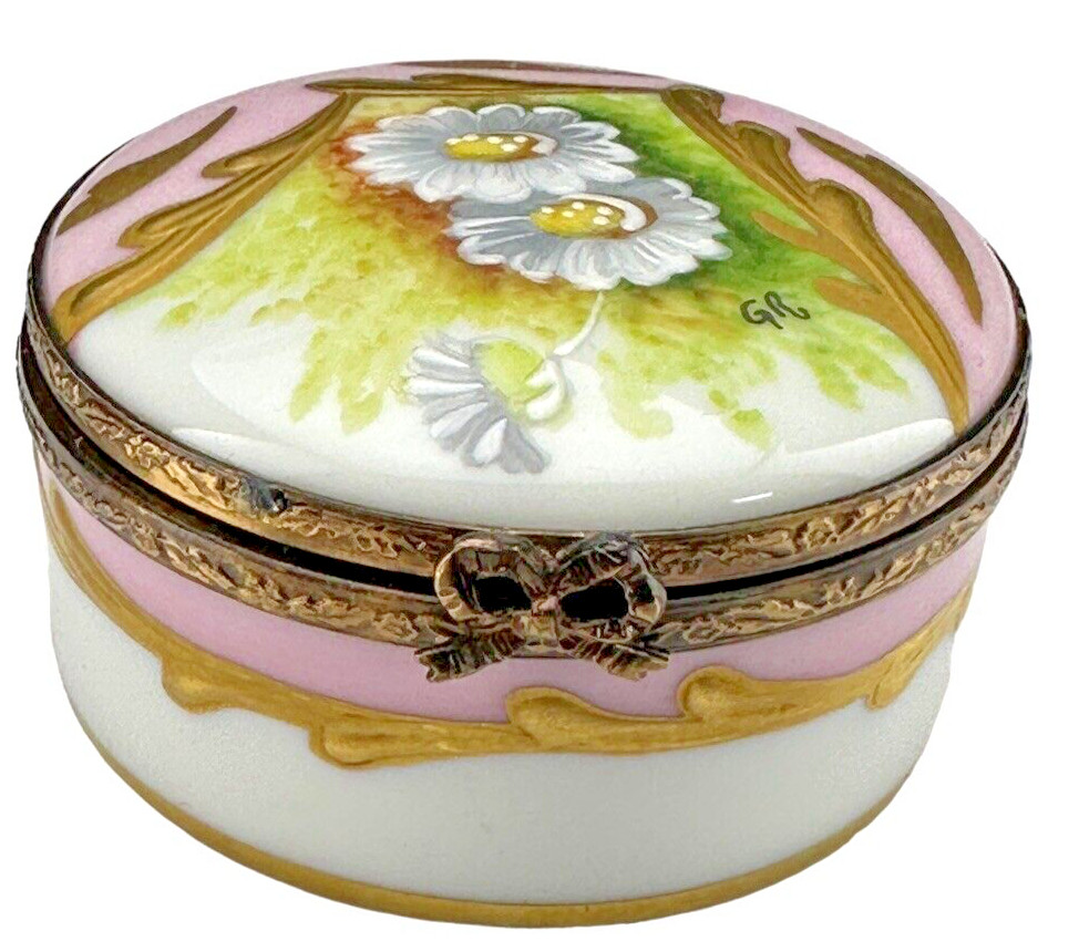 Vintage Limoges La Gloriette France Peint Main Floral Trinket Box Ltd Ed 140/250 Vintage Limoges La Gloriette France Peint Main Floral Trinket Box Ltd Ed 140/250