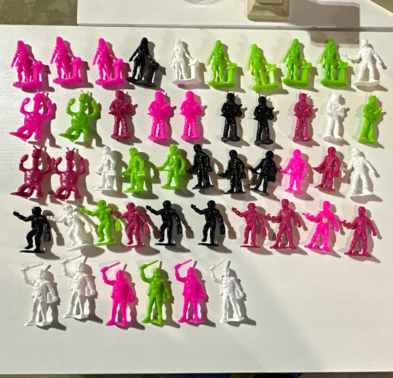 Vintage Tim Mee Galaxy Laser Star Patrol Monster Figures lot of 48