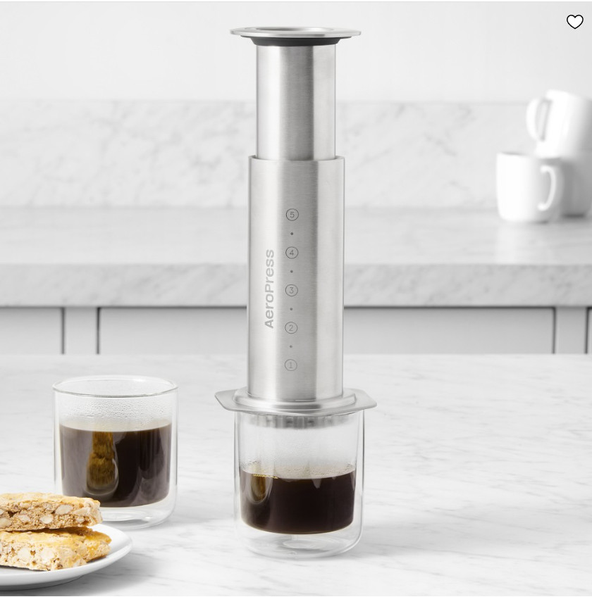 AeroPress Stainless Steel Coffee Press Coffee Maker Portable Brewing