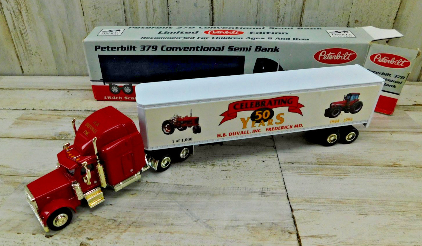 Liberty Classics Diecast H.B. Duvall Fredrick MD Peterbilt 379 Semi Truck 1:64