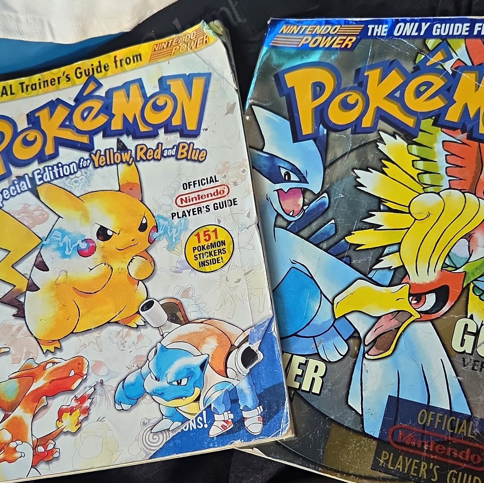 Nintendo Power Pokémon Yellow/Red/Blue Official & Gold/Silver Strategy Guide Lot