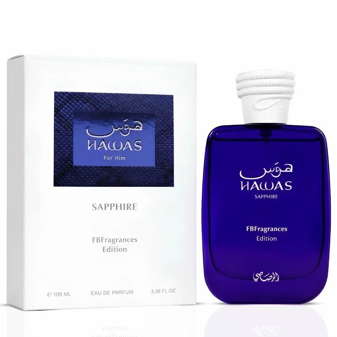 Hawas Sapphire X FBFRAGRANCES Edition Eau De Parfum Spray 100 Ml (3.4 Oz)