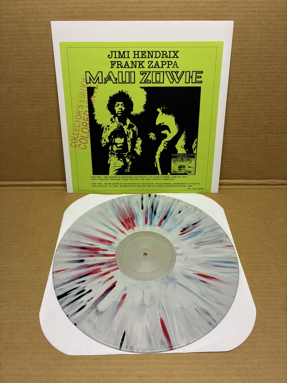 Jimi Hendrix / Frank Zappa - MAUI ZOWIE - LP. LTD 150 FZ live 1969 Jimi Live ‘70
