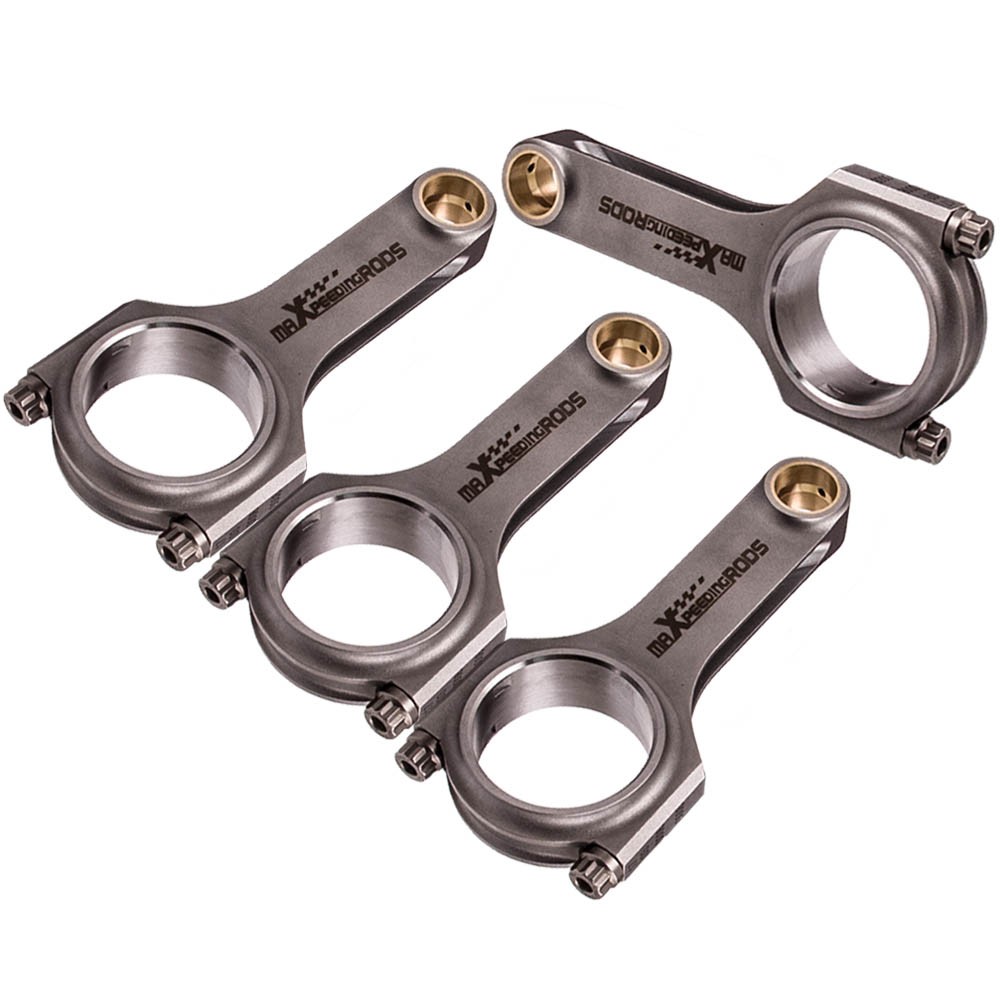 4pcs H-Beam Connecting Rods for Toyota 4AG 4AGE MR2 AE86 Celica Corolla GTS 1.6L