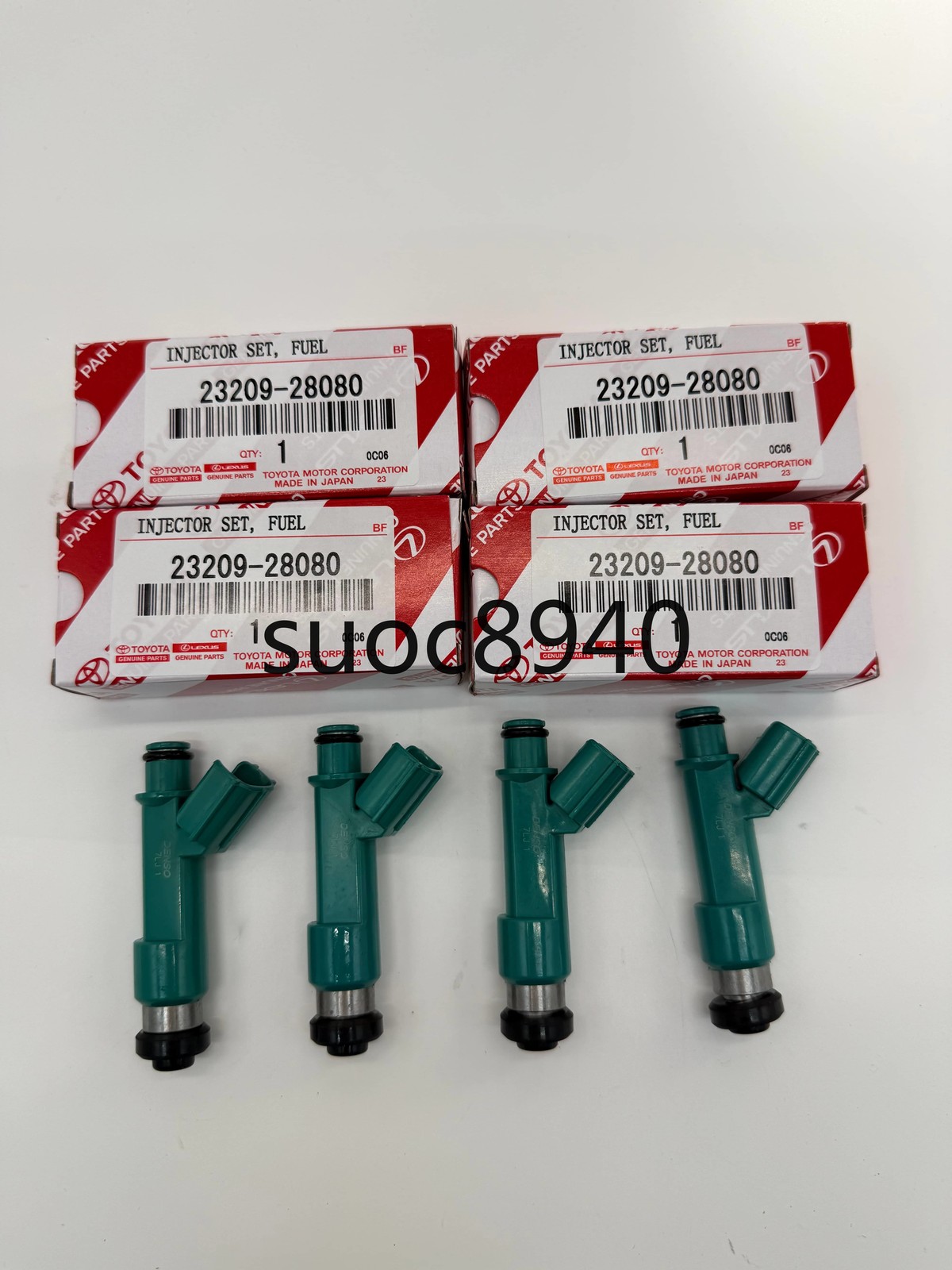4X Genuine DENSO OEM Fuel Injector 23209-28080 For 04-07 Toyota Rav4 2.4l 2AZ-FE