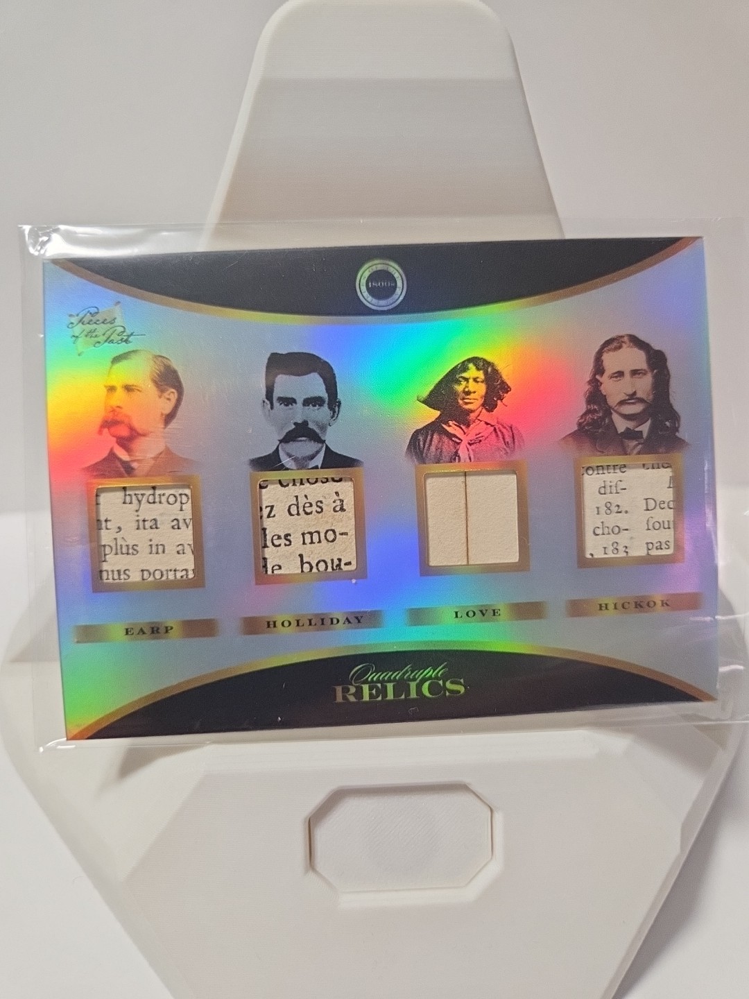 Wyatt Earp Doc Holliday Nat Love Wild Bill Hickok Quad Relic Holo 2024