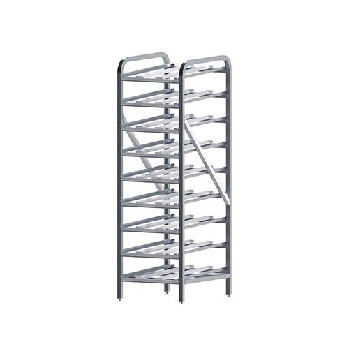 Winco ALCR9 9Tier Aluminum Can Storage Rack