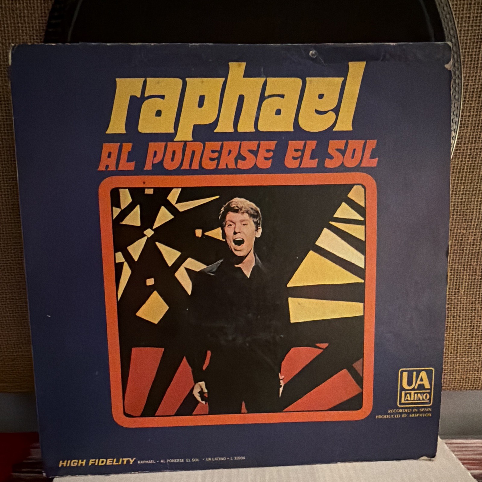 Raphael- Al Ponerse El Sol- LP 1967 UA Latino LS 61004 Raphael- Al Ponerse El Sol- LP 1967 UA Latino LS 61004