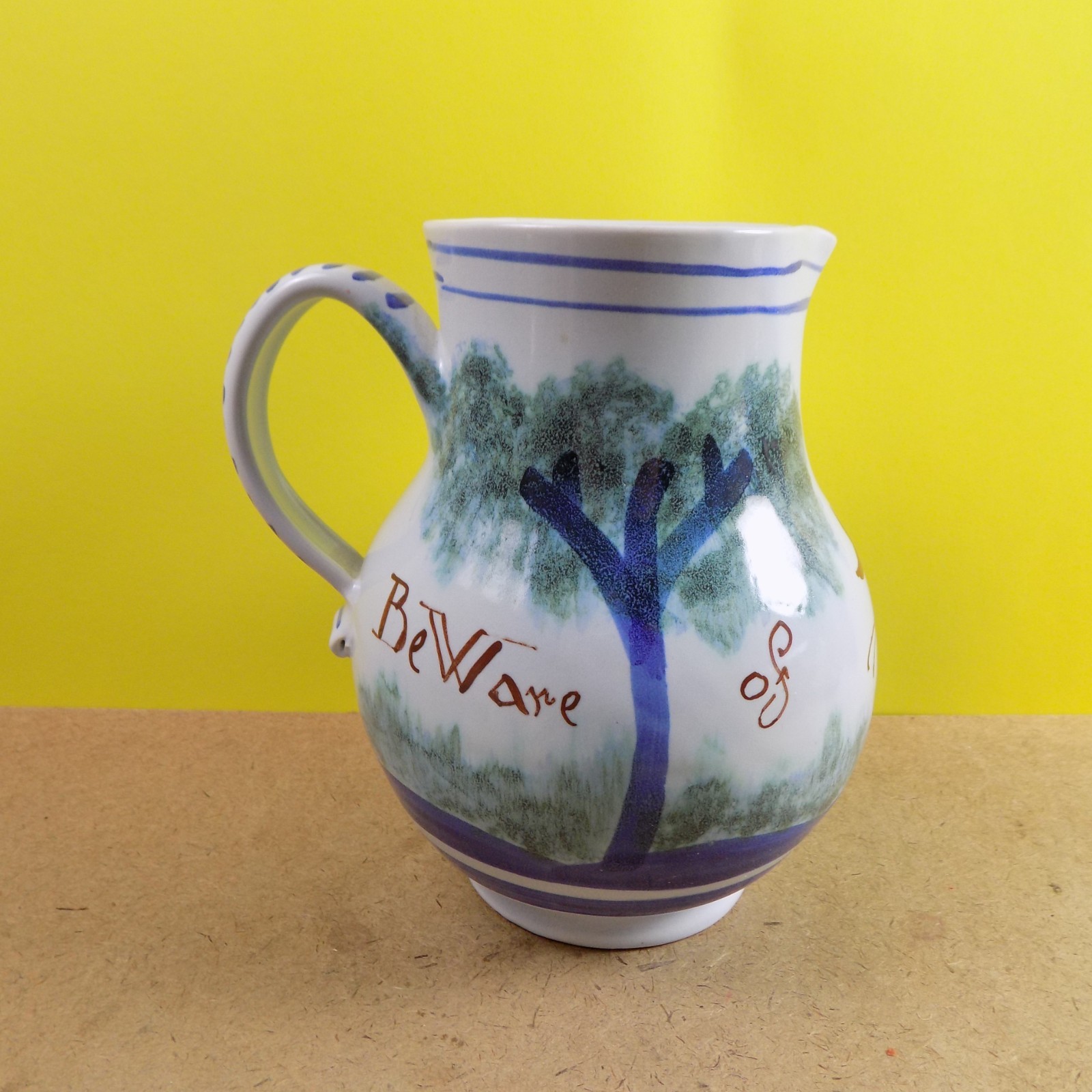 Colonial Williamsburg Pottery Beware of the Fox Pitcher 7 Colonial Williamsburg Pottery Beware of the Fox Pitcher 7