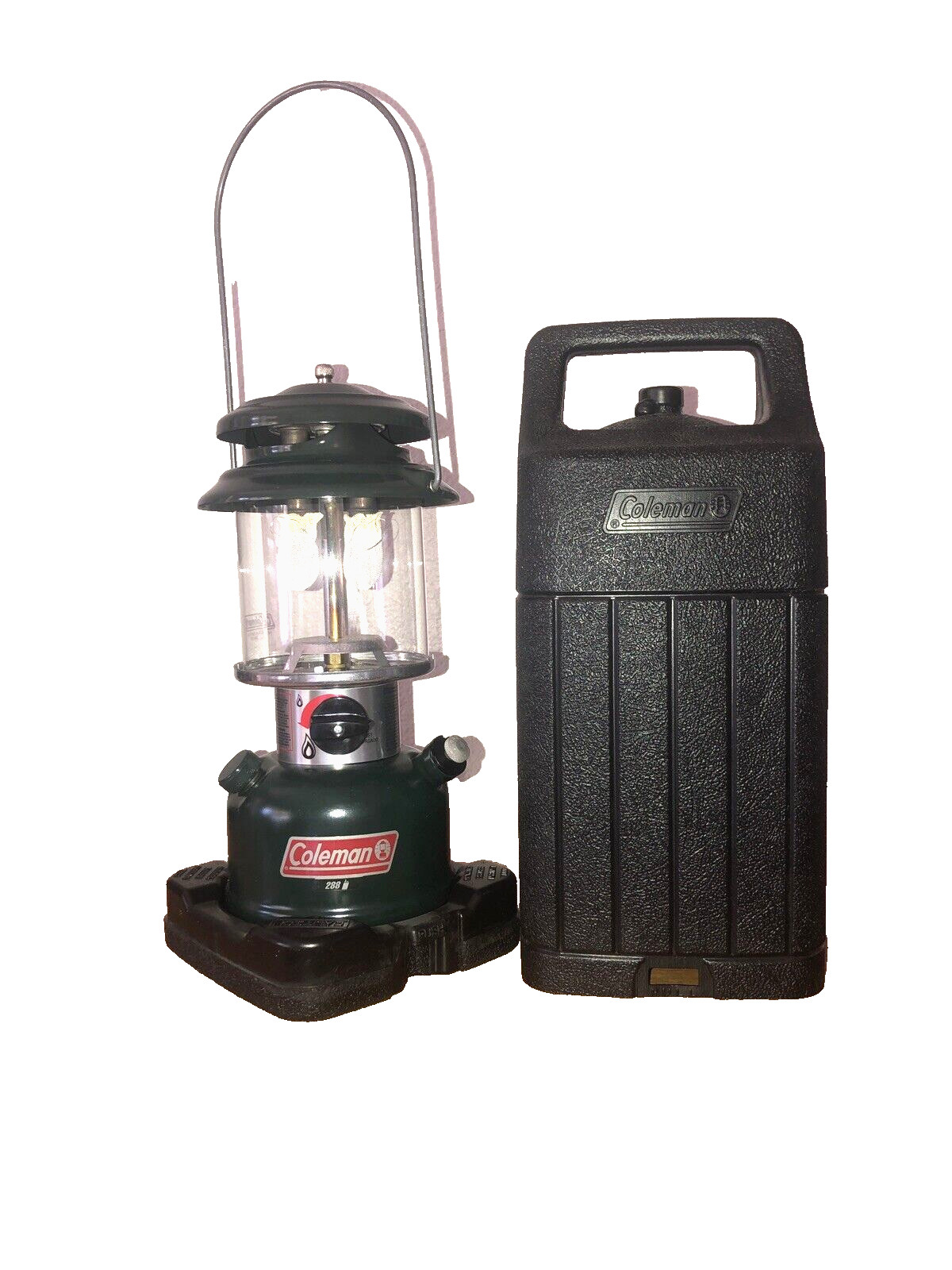Vintage 1997 Coleman 288 Adjustable Two Mantle Lantern & Carrying Case Near Mint Vintage 1997 Coleman 288 Adjustable Two Mantle Lantern & Carrying Case Near Mint