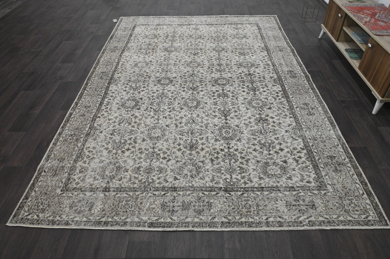 Oushak 7x10,Turkish Rug,vintage,anatolian,BEIGE,kilim,Bohemian,handmade,wool
