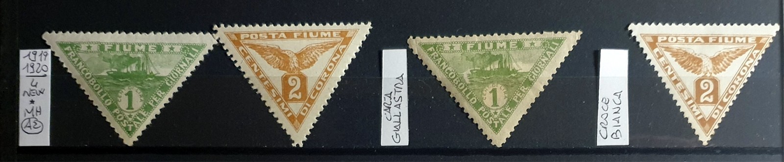 ITALY RIVER KINGDOM 1919-1920 NEWSPAPERS COMPLETE SERIES NEW - 4 STAMPS NEW*