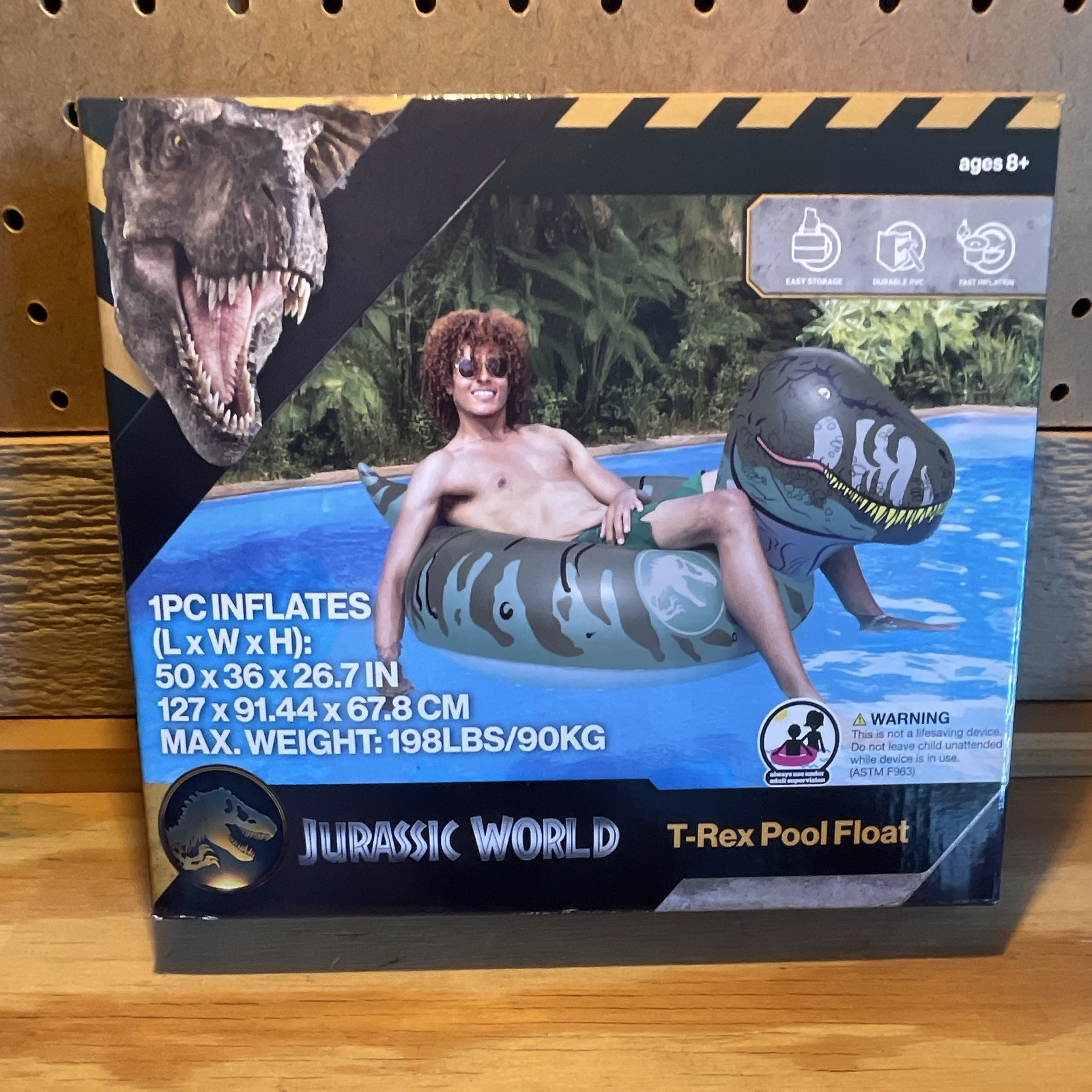 BigMouth Inc. Jurassic World T-Rex Pool Float Inflatable 50x36x26.7 61099