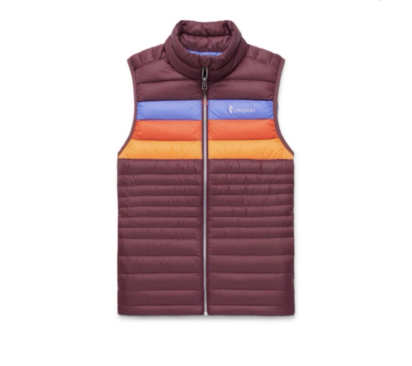 NEW COTOPAXI Fuego Down Puffer Vest Women Sz LARGE Colorblock Packable