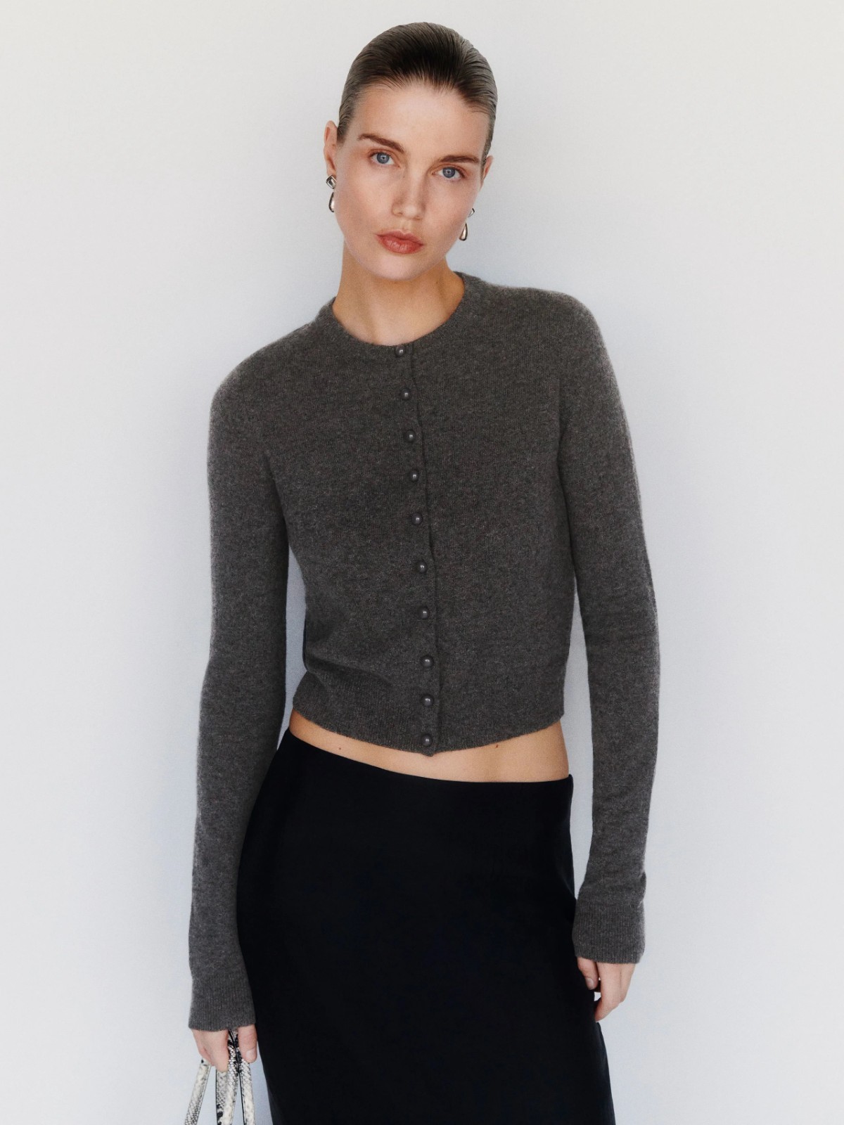 Reformation Caspia Cashmere Cropped Cardigan 05 Colors, All Size