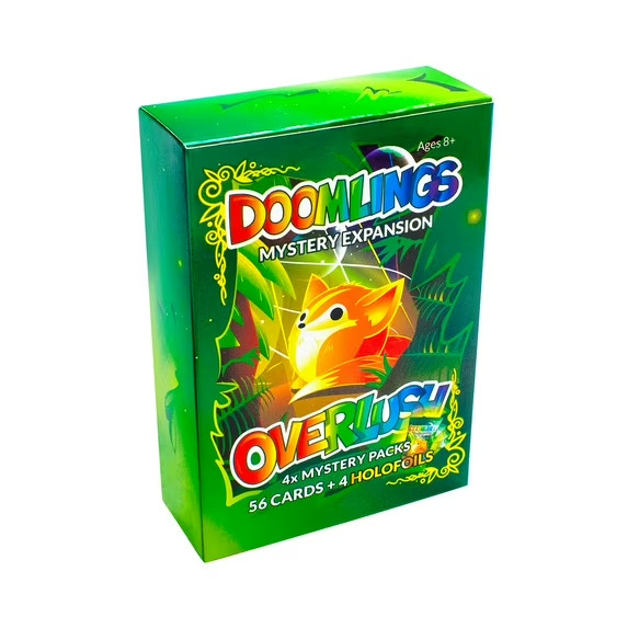 Doomlings Overlush Mystery Expansion Card Game 4X Booster Packs 60 Total Cards