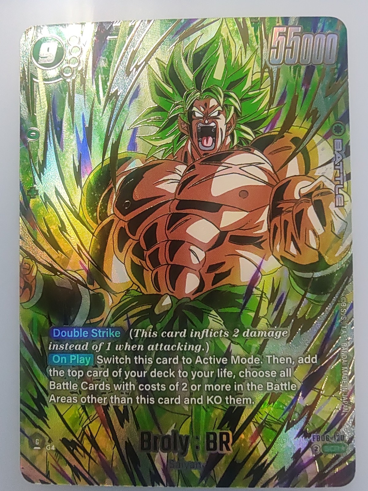 Broly : BR - FB06-120 (Alternate Art) - Rivals Clash (FB06) Broly : BR - FB06-120 (Alternate Art) - Rivals Clash (FB06)