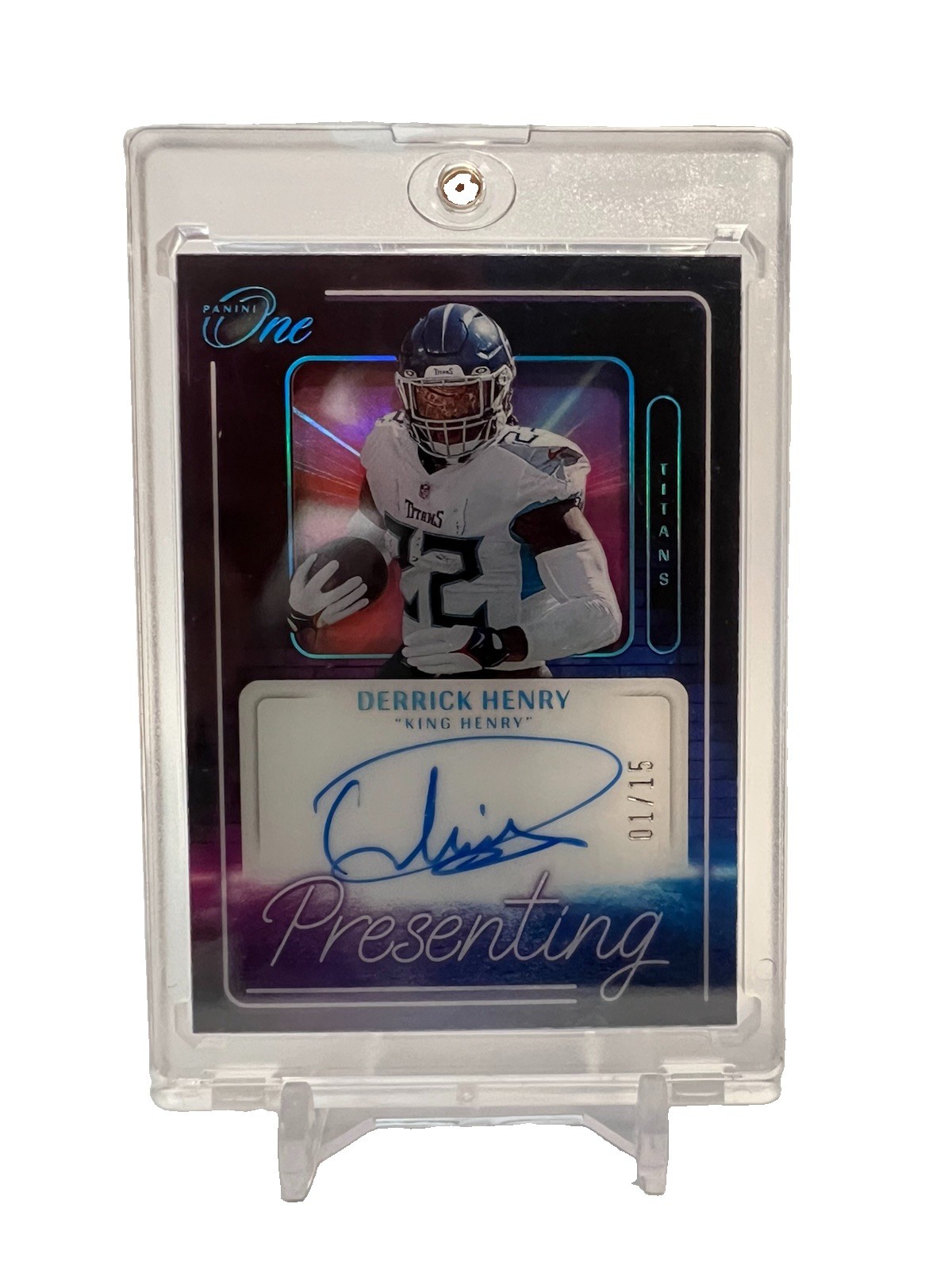 2022 Panini One DERRICK HENRY On-Card Auto /15 TITANS. eBay 1/1. Future HOF 🔥