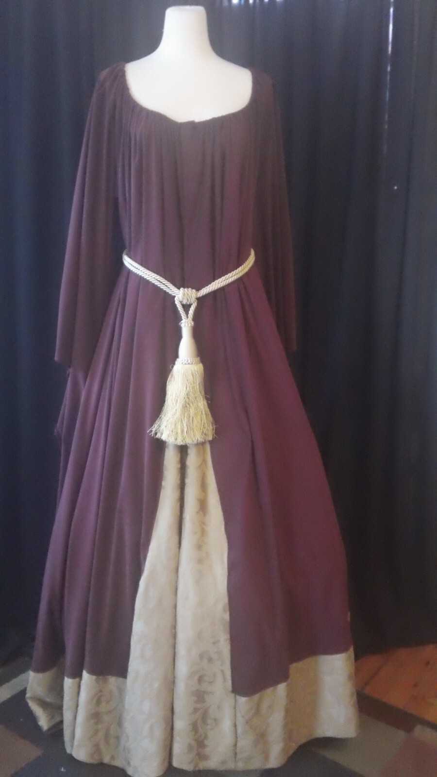 Burgundy Renaissance dress
