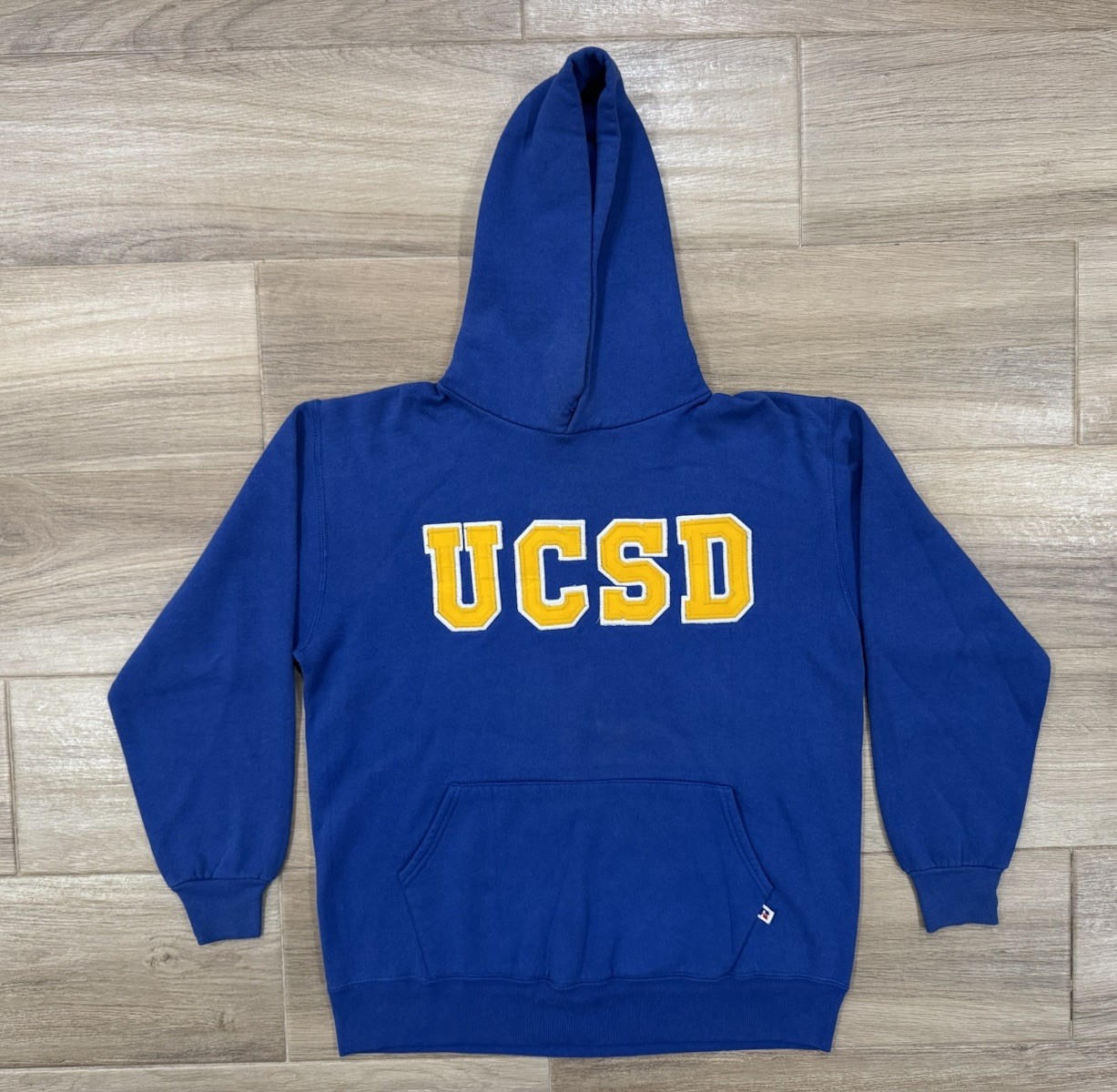 Vintage UC San Diego Hoodie Sweatshirt FITS LARGE Adult 80s 90s USA Russell UCSD