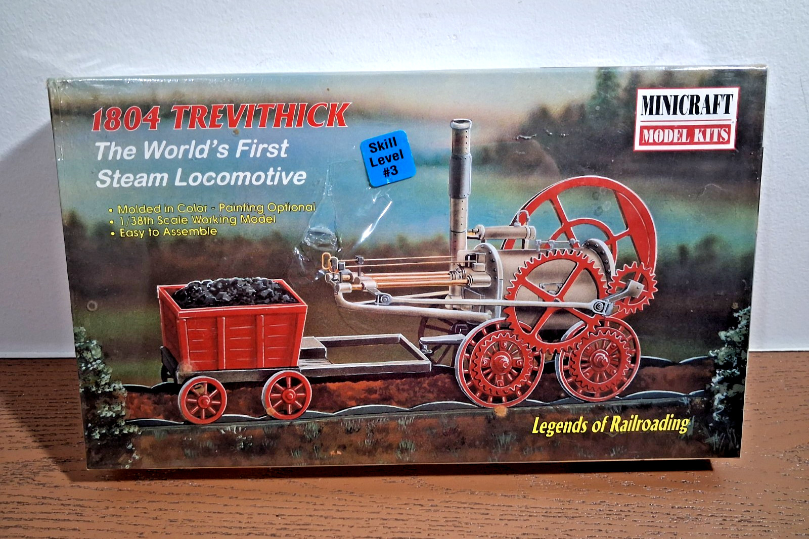 Vintage Minicraft1/38 1804 Trevithick Steam Locomotive New In Sealed Box