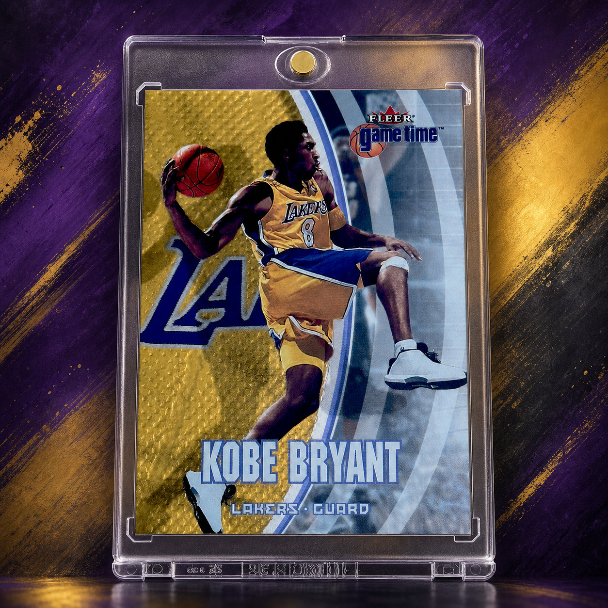Kobe Bryant 2000-01 Fleer Game Time Gold Foil Holo SP Insert Lakers #8 NBA Rare