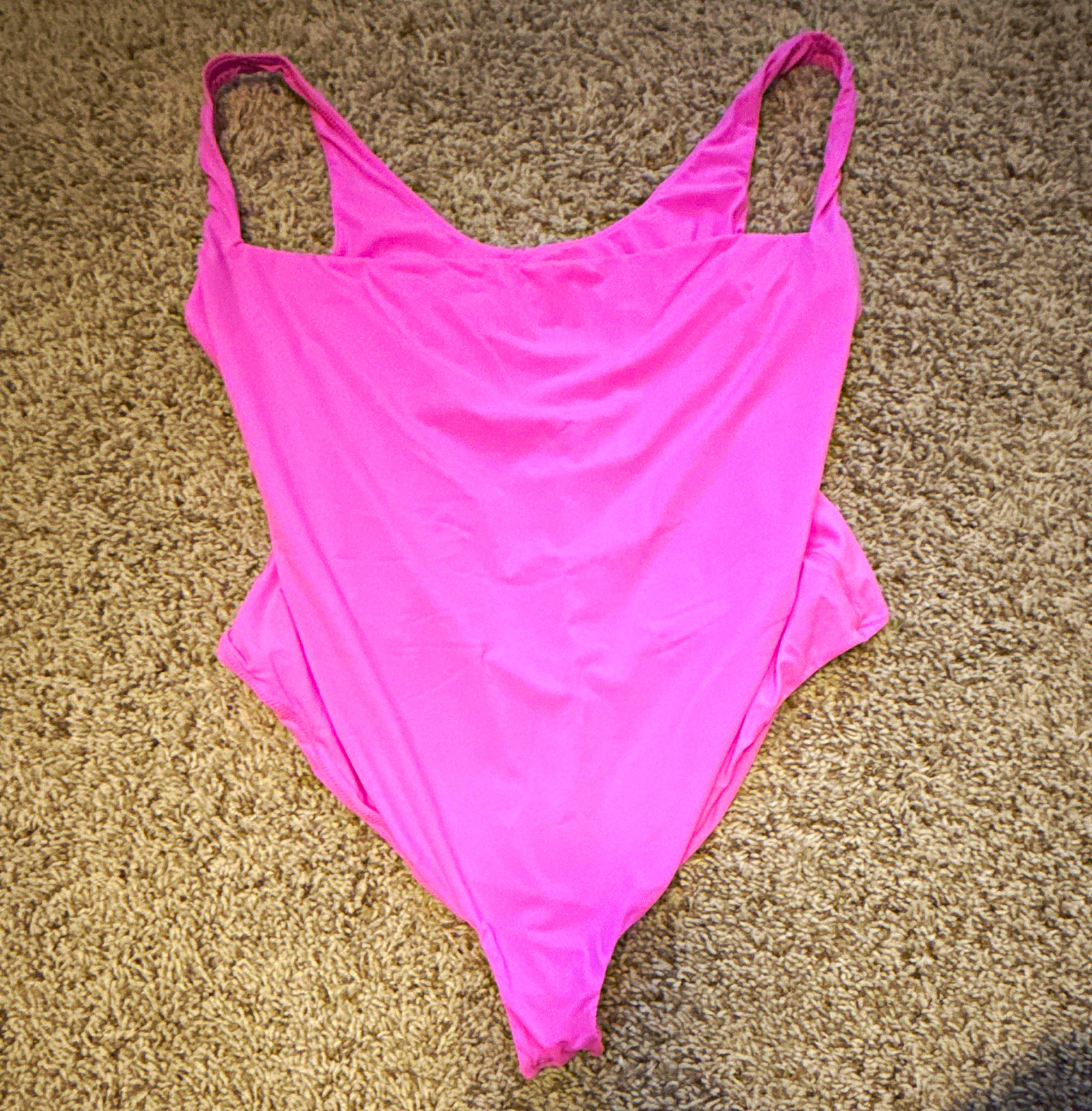 SKIMS Pink Bodysuit One Piece 4X Plus Firm Compression Wireless Stretch Snap