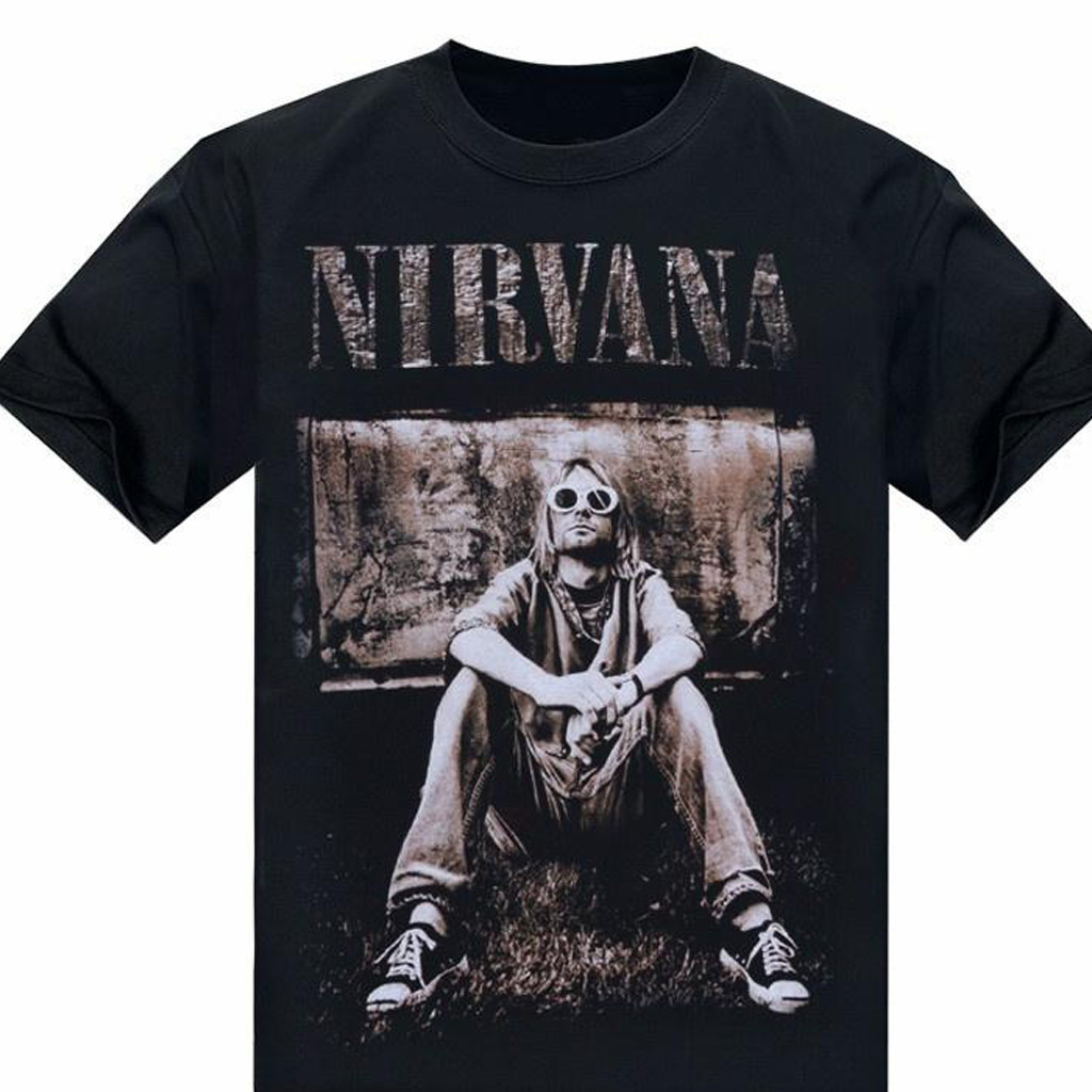 Kurt Cobain Nirvana Black Shirt All Size S-4XL EG676