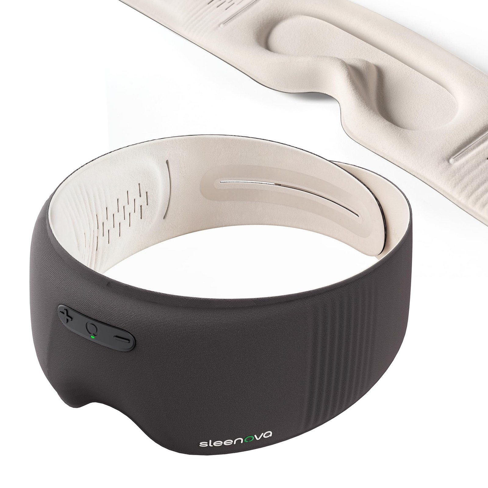 Sleenova SoundMask  Sleep Mask with Builtin Tuned Sleep Audio, Side Sleeper O...