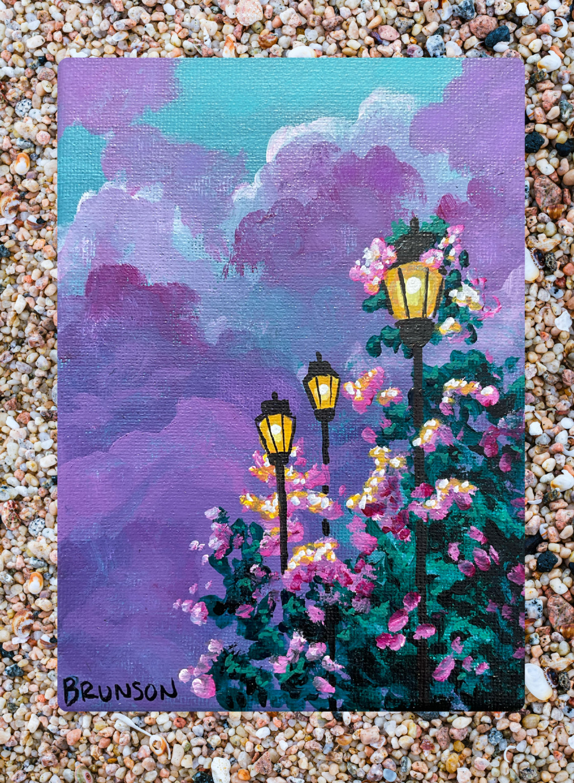 ACEO Art Card PRINT of Hand Painted & Signed Acrylic Original 3.5inx2.5in ACEO Art Card PRINT of Hand Painted & Signed Acrylic Original 3.5inx2.5in