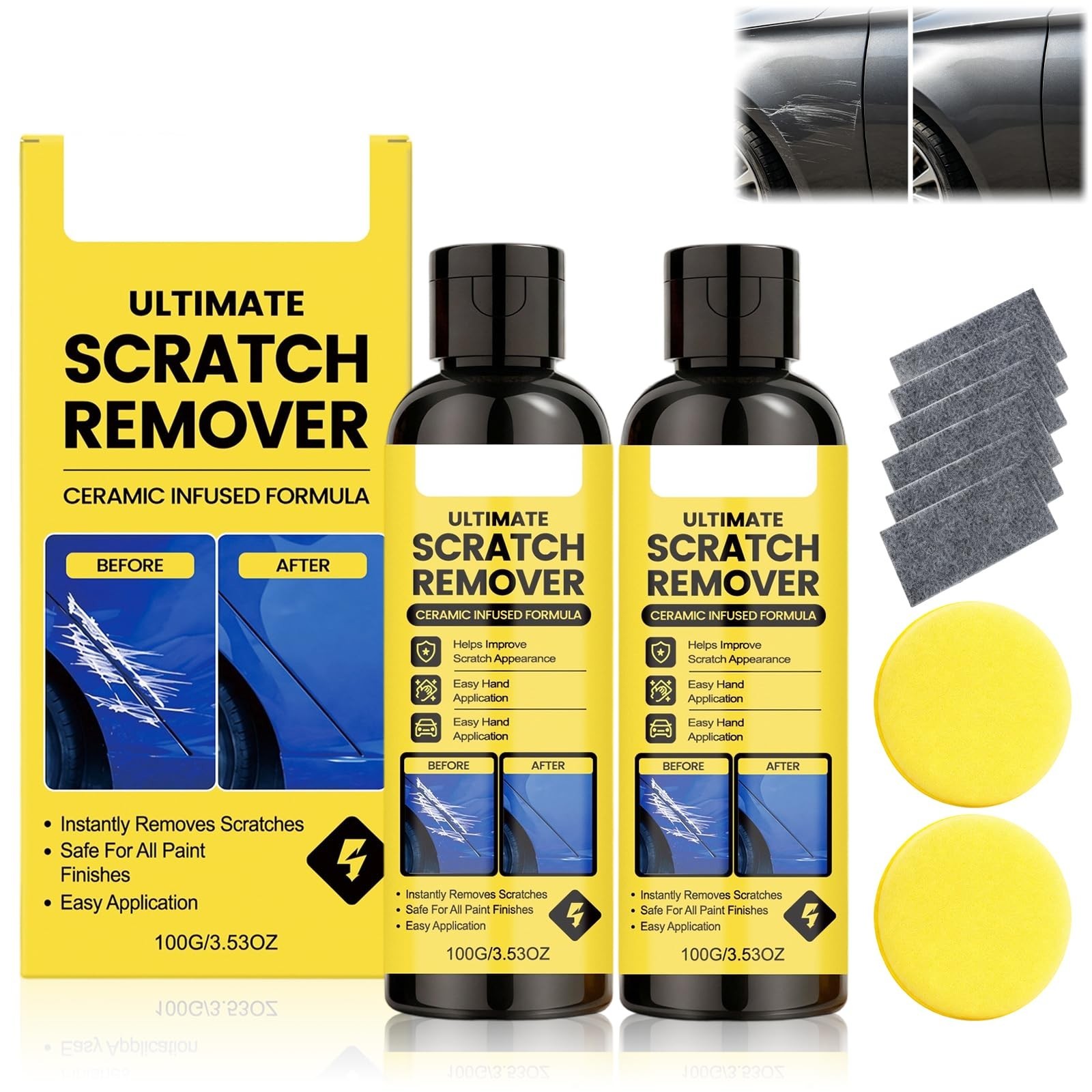 NanoPolix Car Scratch Remover Paste 200g Universal Auto Paint Polishing Repair