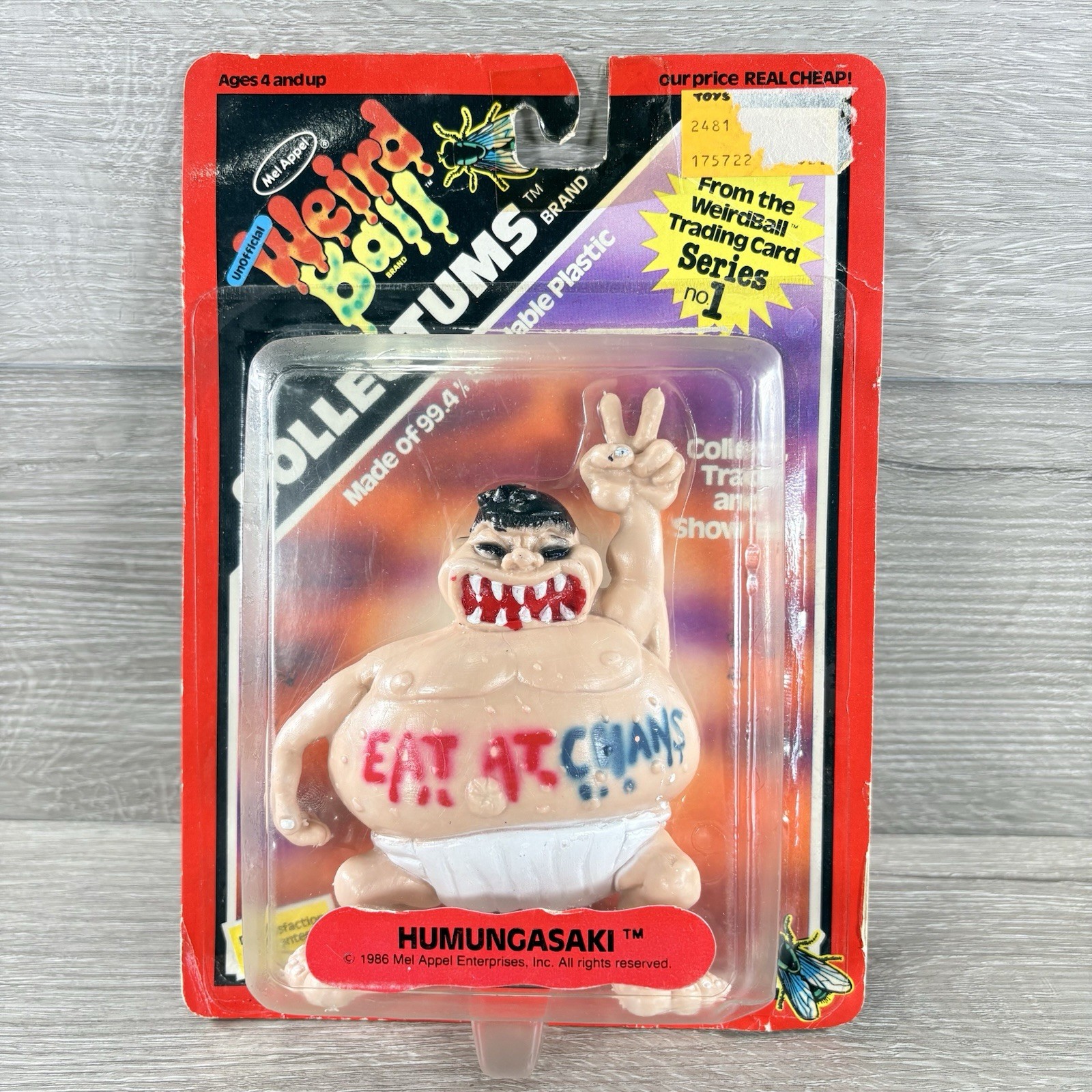 Vintage 1986 Weird Ball Collectums Mel Appel Humungasaki Figure NEW Vintage 1986 Weird Ball Collectums Mel Appel Humungasaki Figure NEW