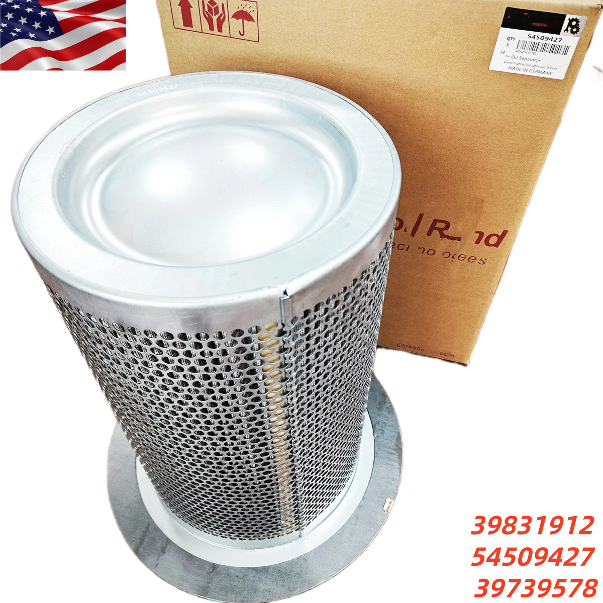 New Air/Oil Separator Fits For Ingersoll Rand 54509427