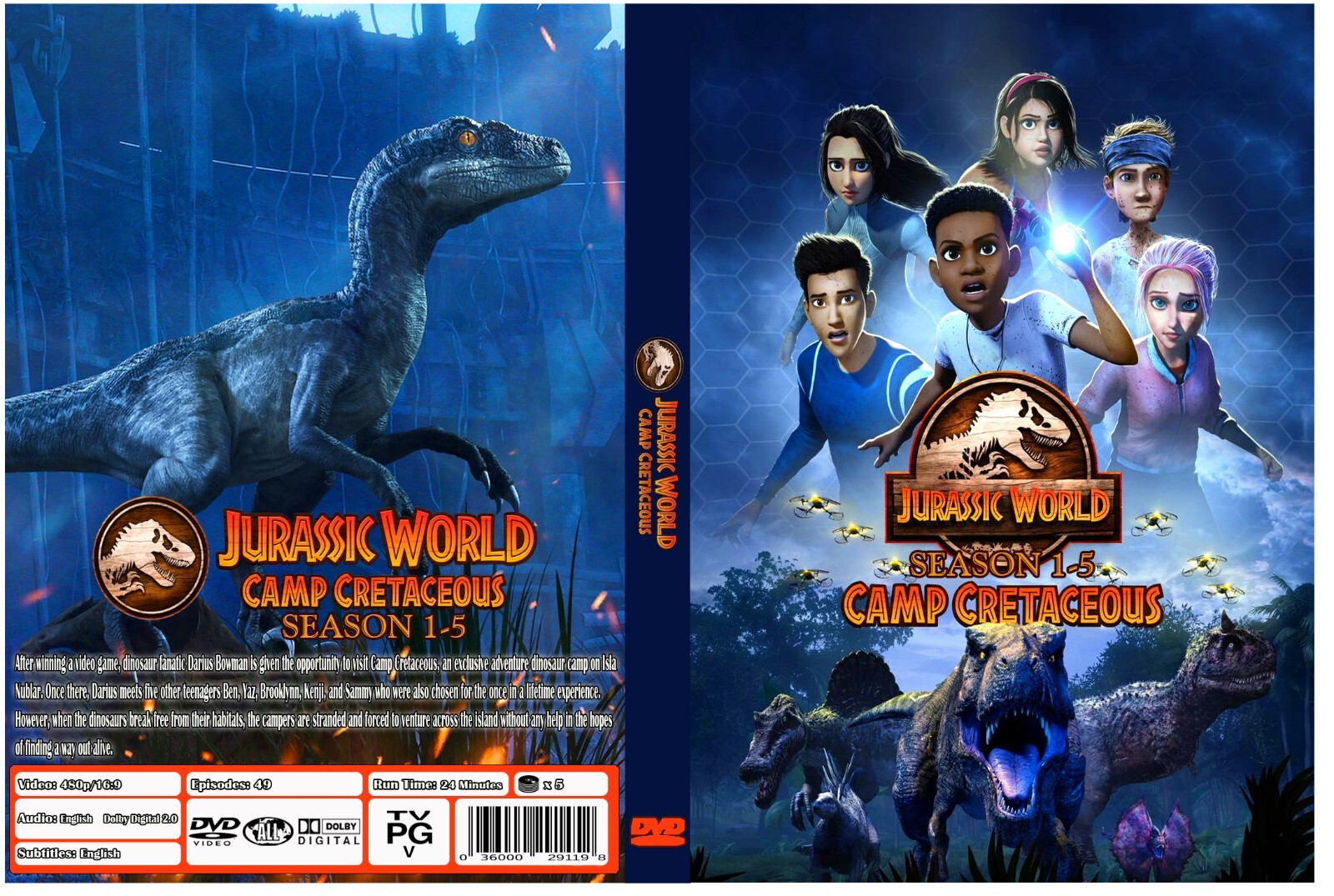 Jurassic World Camp Cretaceous Animated Series Complete Season 1-5 English Audio Jurassic World Camp Cretaceous Animated Series Complete Season 1-5 English Audio
